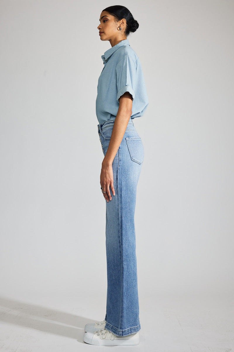 Women's Premier High Rise Holly Flare Jeans - Light Wash - view 6