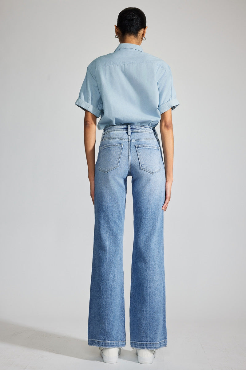 Women's Premier High Rise Holly Flare Jeans - Light Wash - view 7