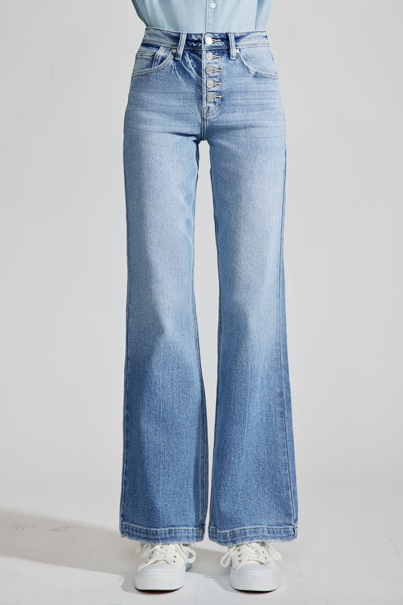 Women's Premier High Rise Holly Flare Jeans - Light Wash - view 8