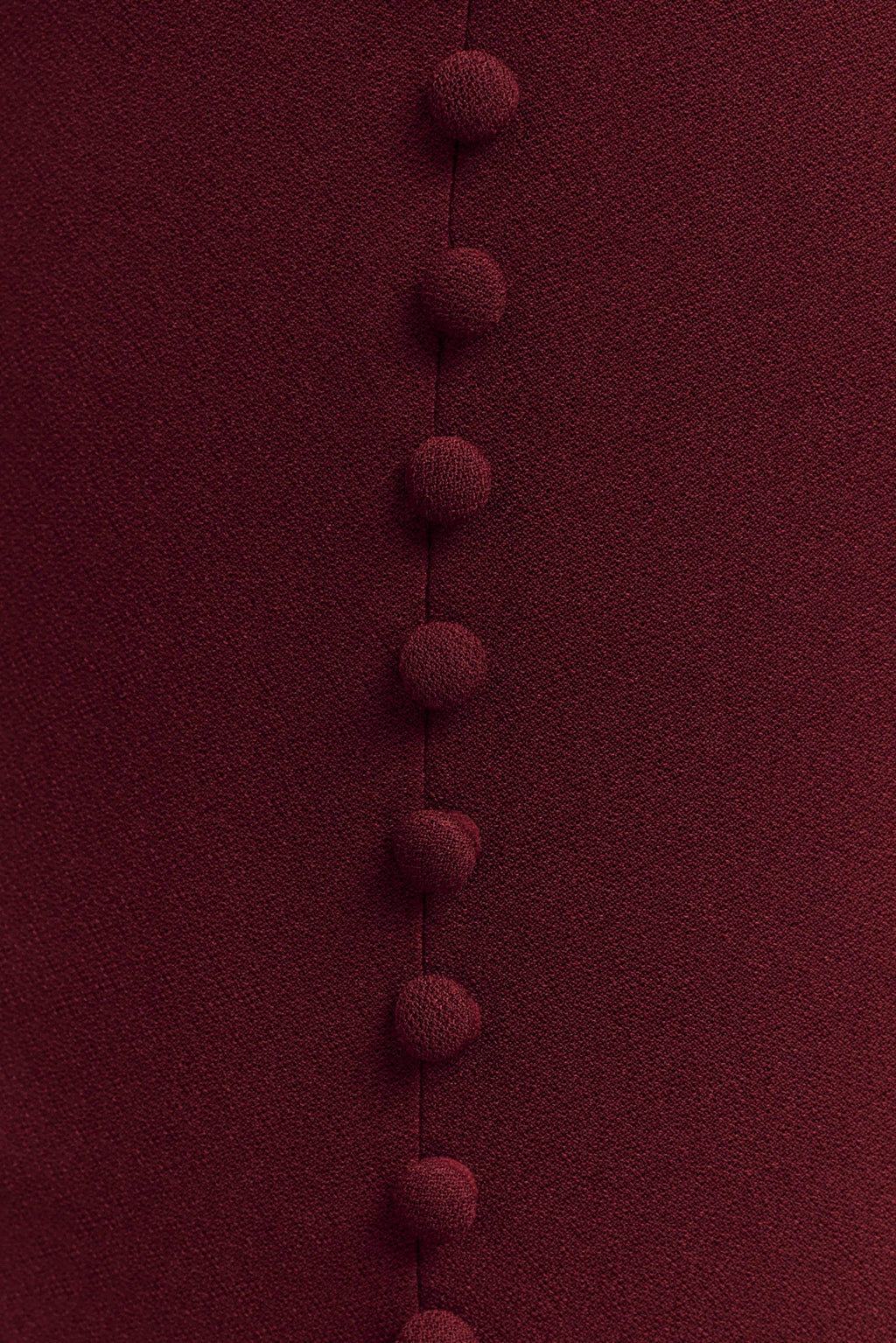 Annita Crepe Halter Midi Dress - Merlot