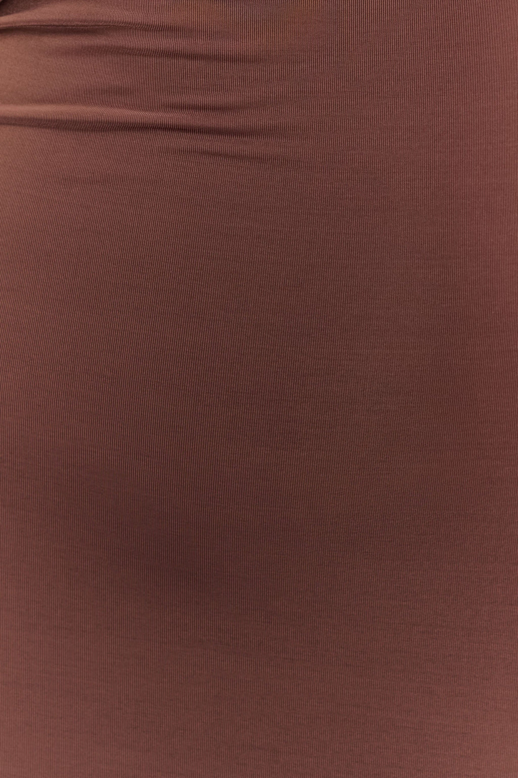 Ashford Asymmetrical Slinky Maxi Dress - Chocolate