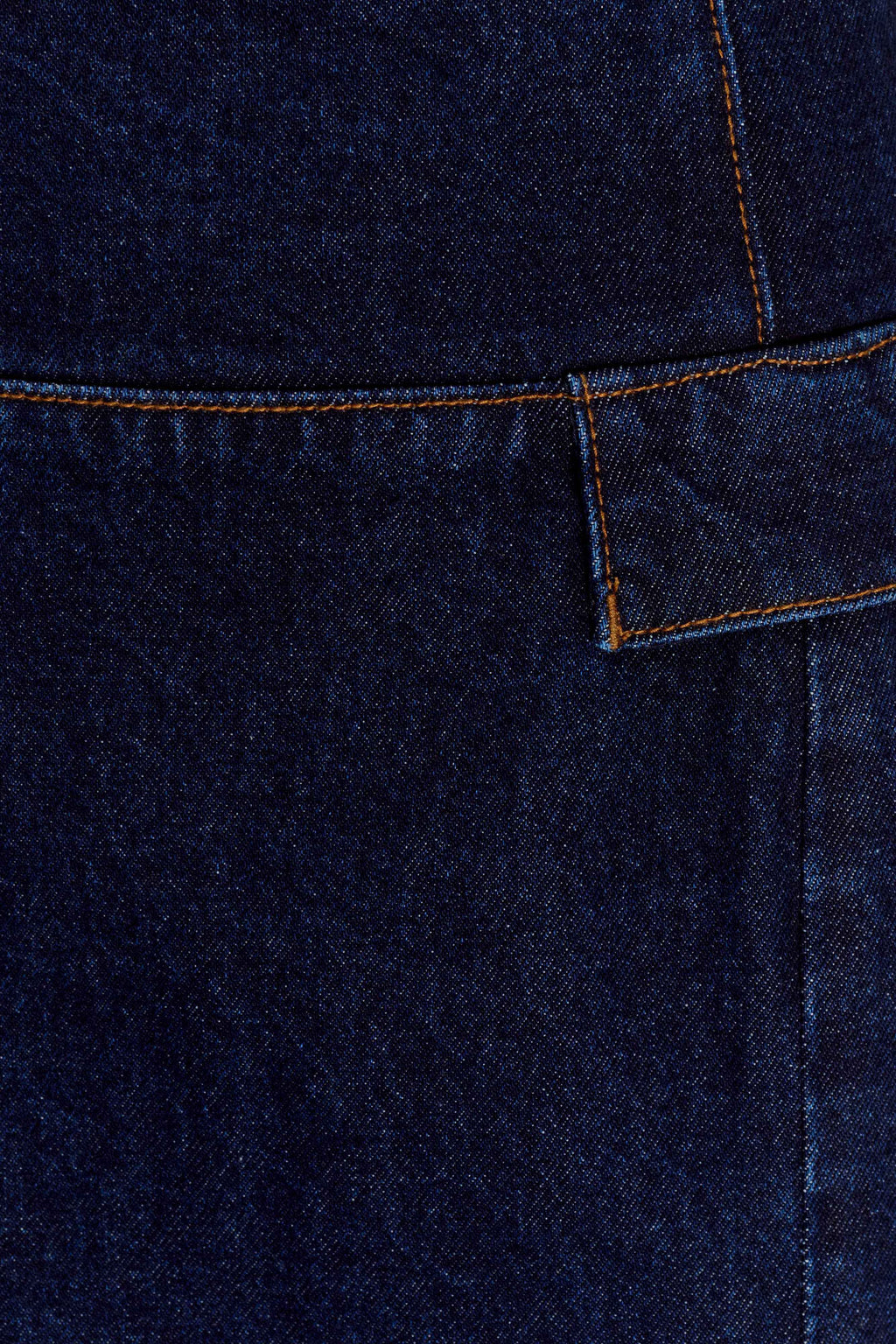 Maylena High Rise Denim Maxi Skirt - Indigo Blue
