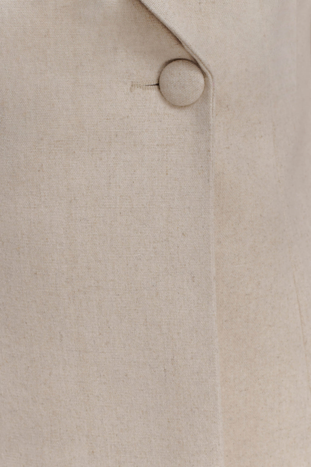 Martine Short Sleeve Linen Top - Natural