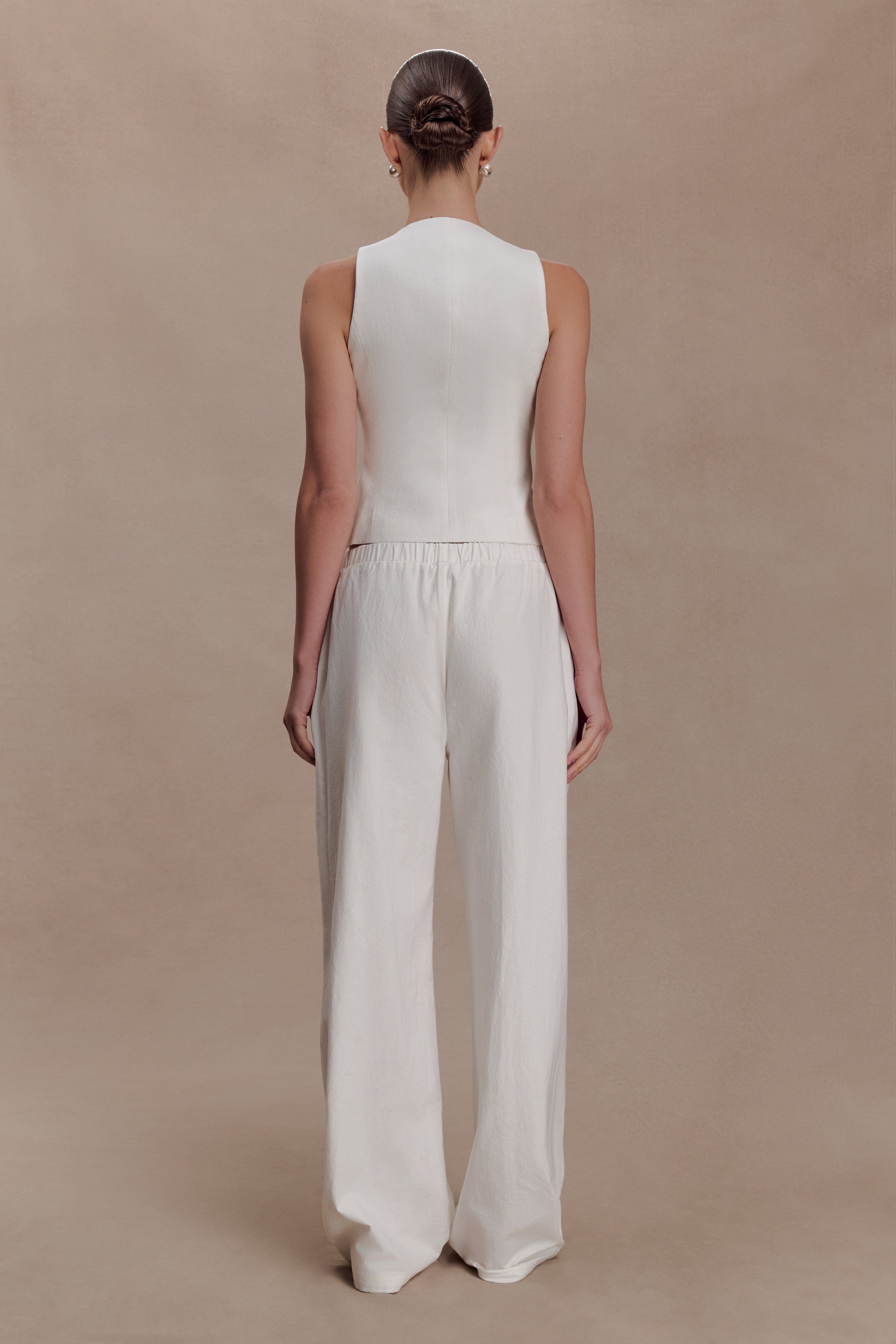 Aldea Cotton Sleeveless Top - White