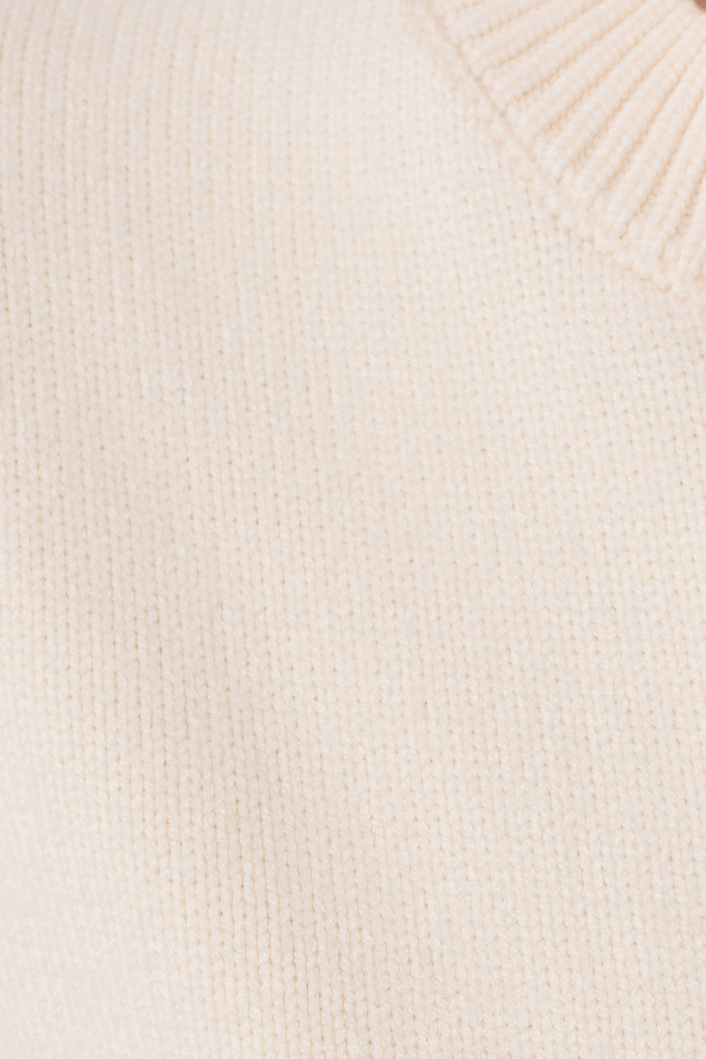 Lara Knit Cardigan With Scarf - Ivory