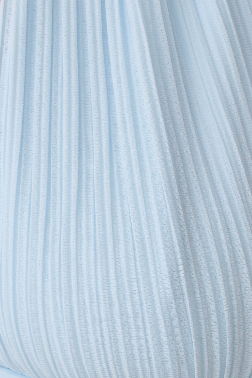 Amaris Sleeveless Plisse Halter Top - Pale Blue