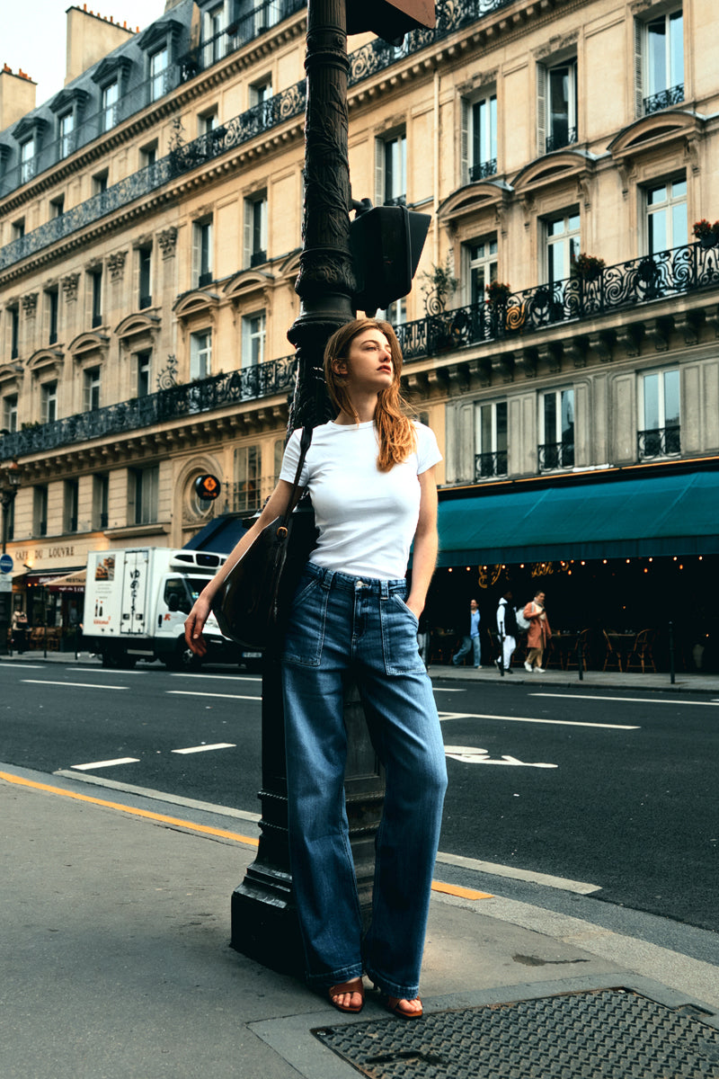 Women's High Rise Wide Leg Jeans - view 2