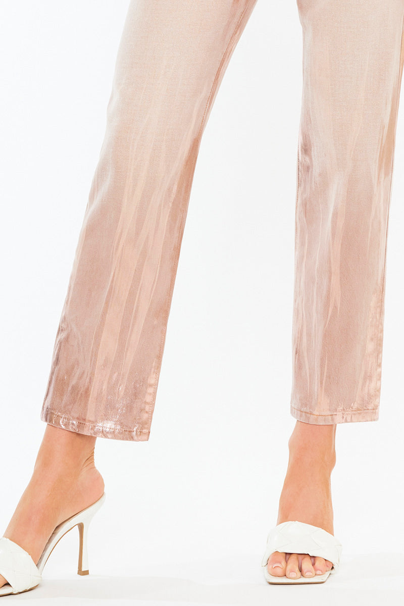Women's Premier High Rise Straight Jeans - Pink - view 8