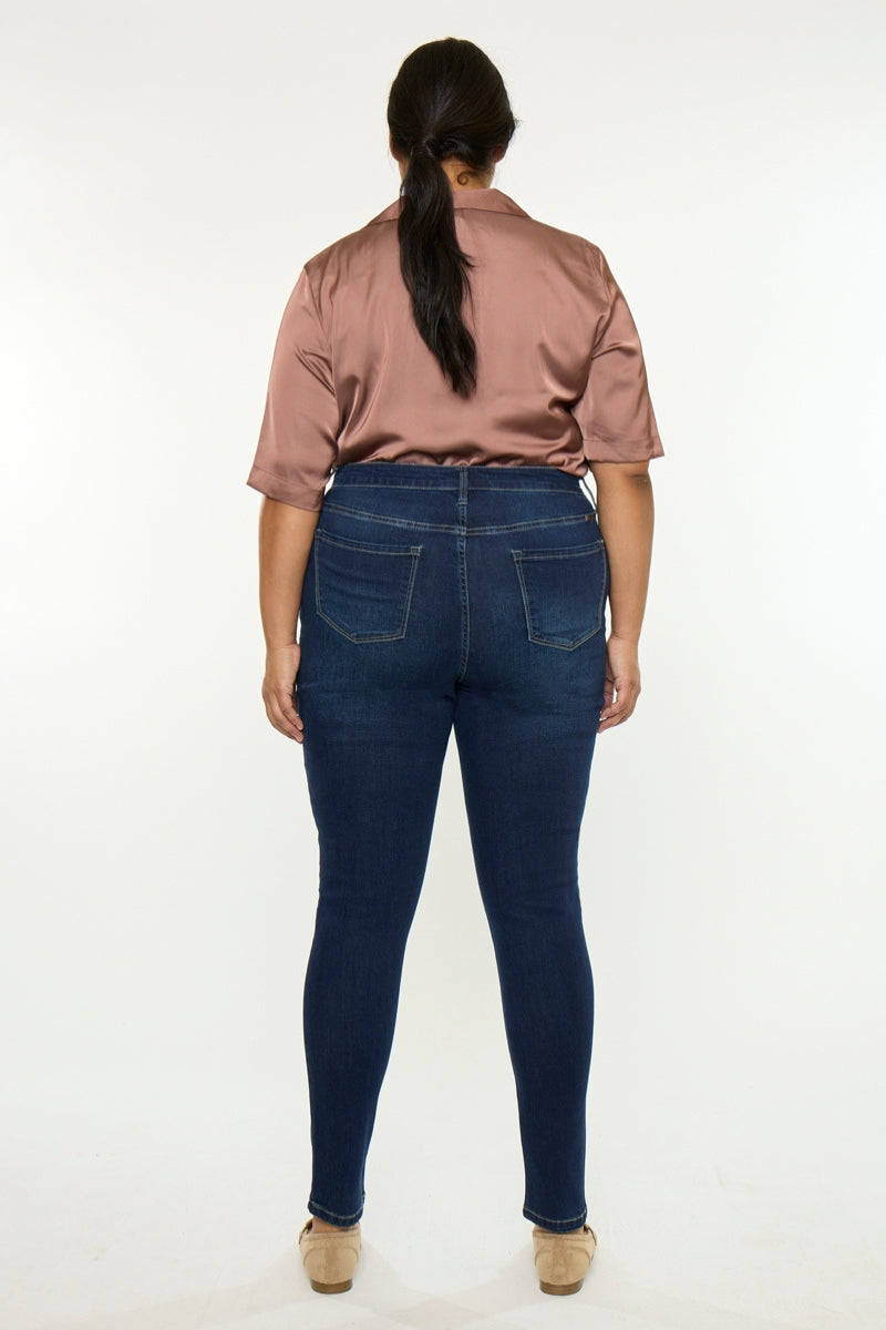 Plus Size Women's High Rise Super Skinny Jeans - view 7