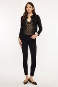 Women's Mid Rise Super Skinny Jeans - Black