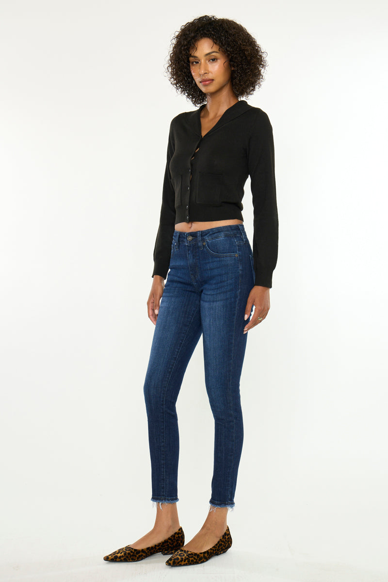 Women's Mid Rise Ankle Skinny Jeans - view 3