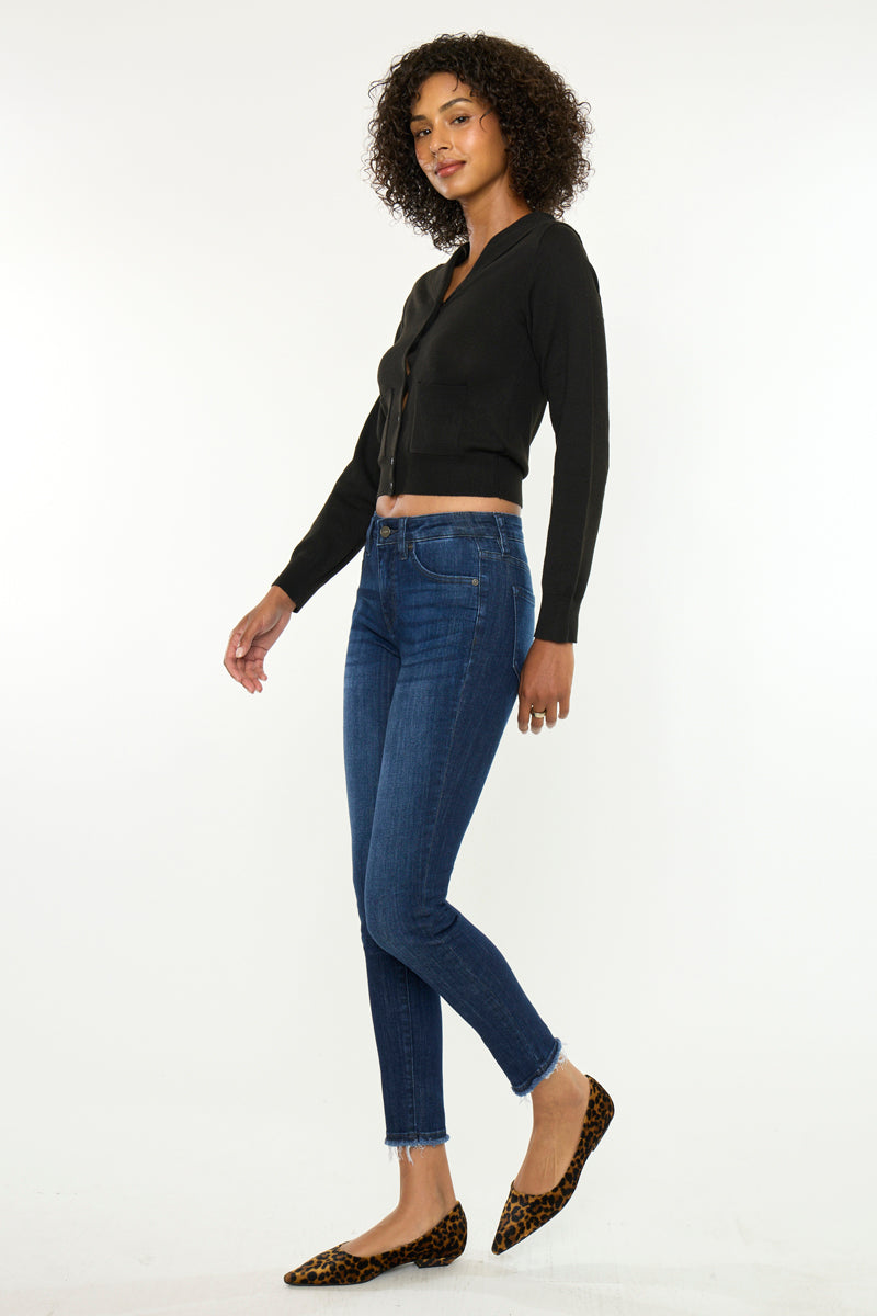Women's Mid Rise Ankle Skinny Jeans - view 4