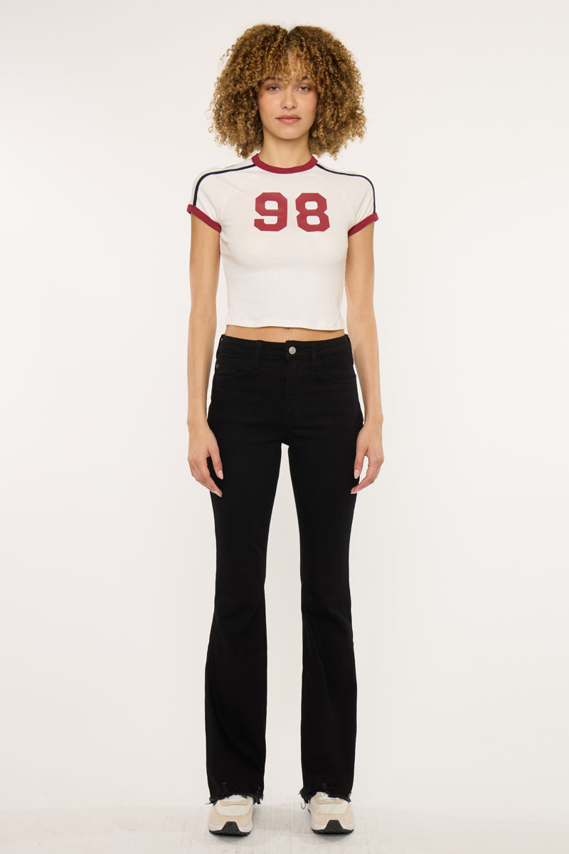Women's High Rise Bootcut Jeans - Black - view 5
