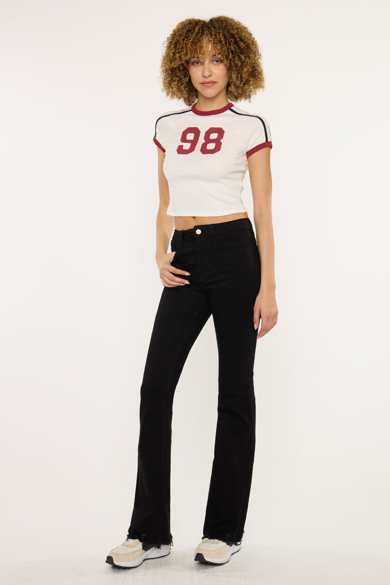 Women's High Rise Bootcut Jeans - Black - view 3
