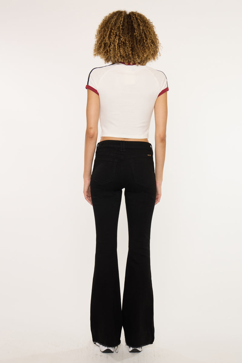 Women's High Rise Bootcut Jeans - Black - view 6