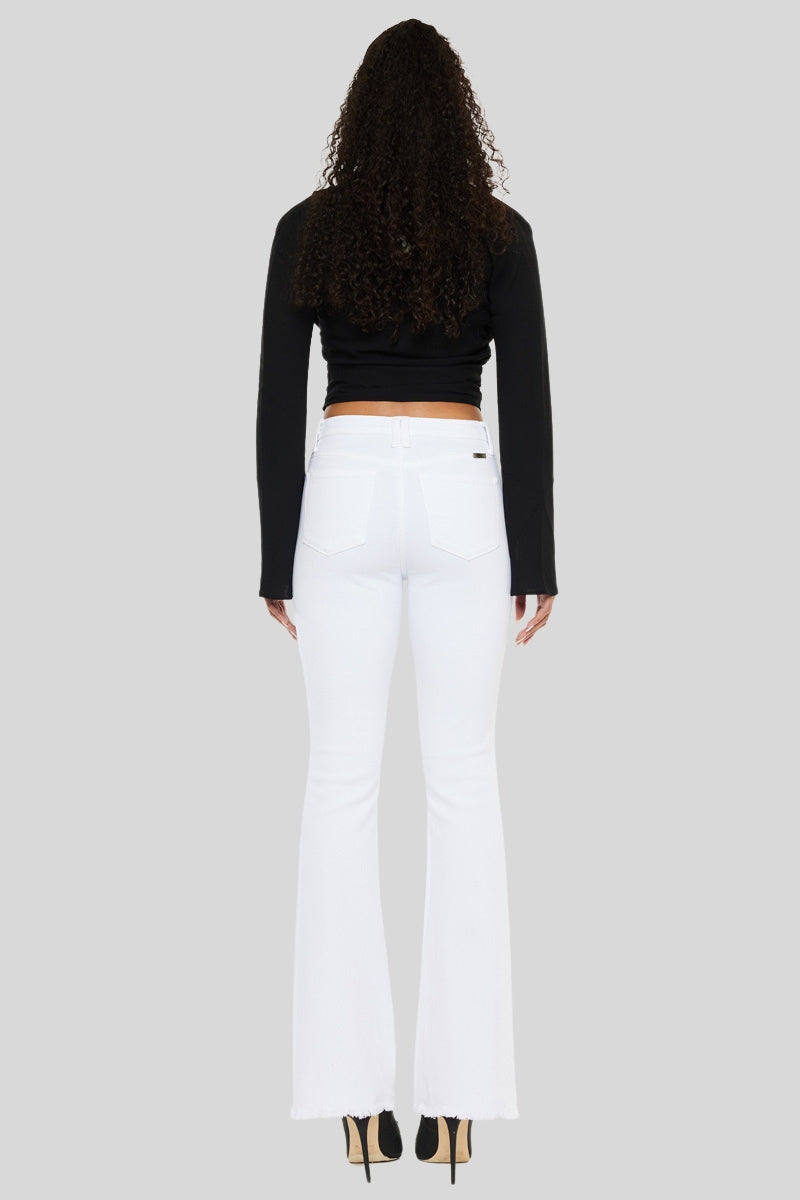 Women's High Rise Bootcut Jeans - White - view 2