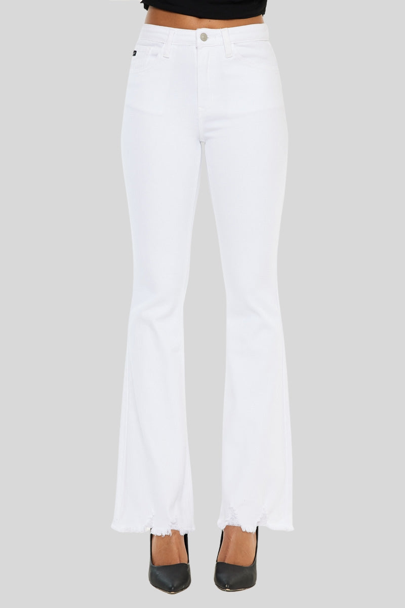 Women's High Rise Bootcut Jeans - White - view 6