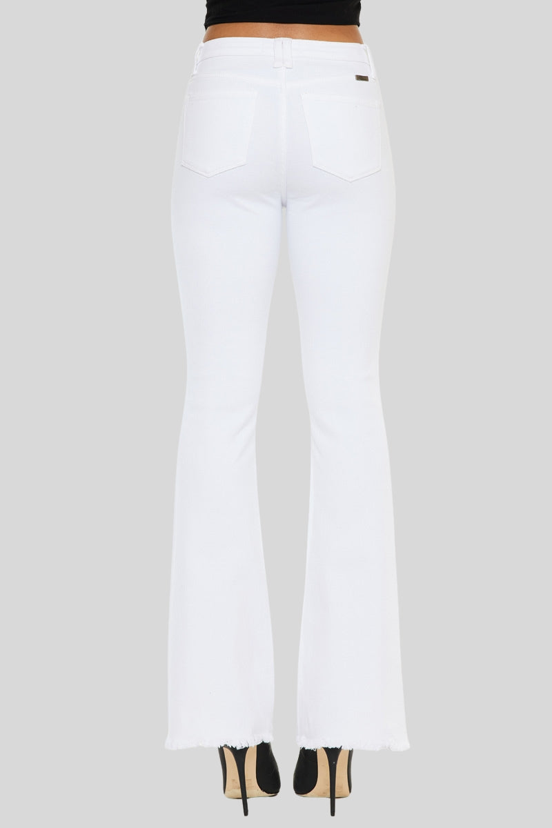 Women's High Rise Bootcut Jeans - White - view 7