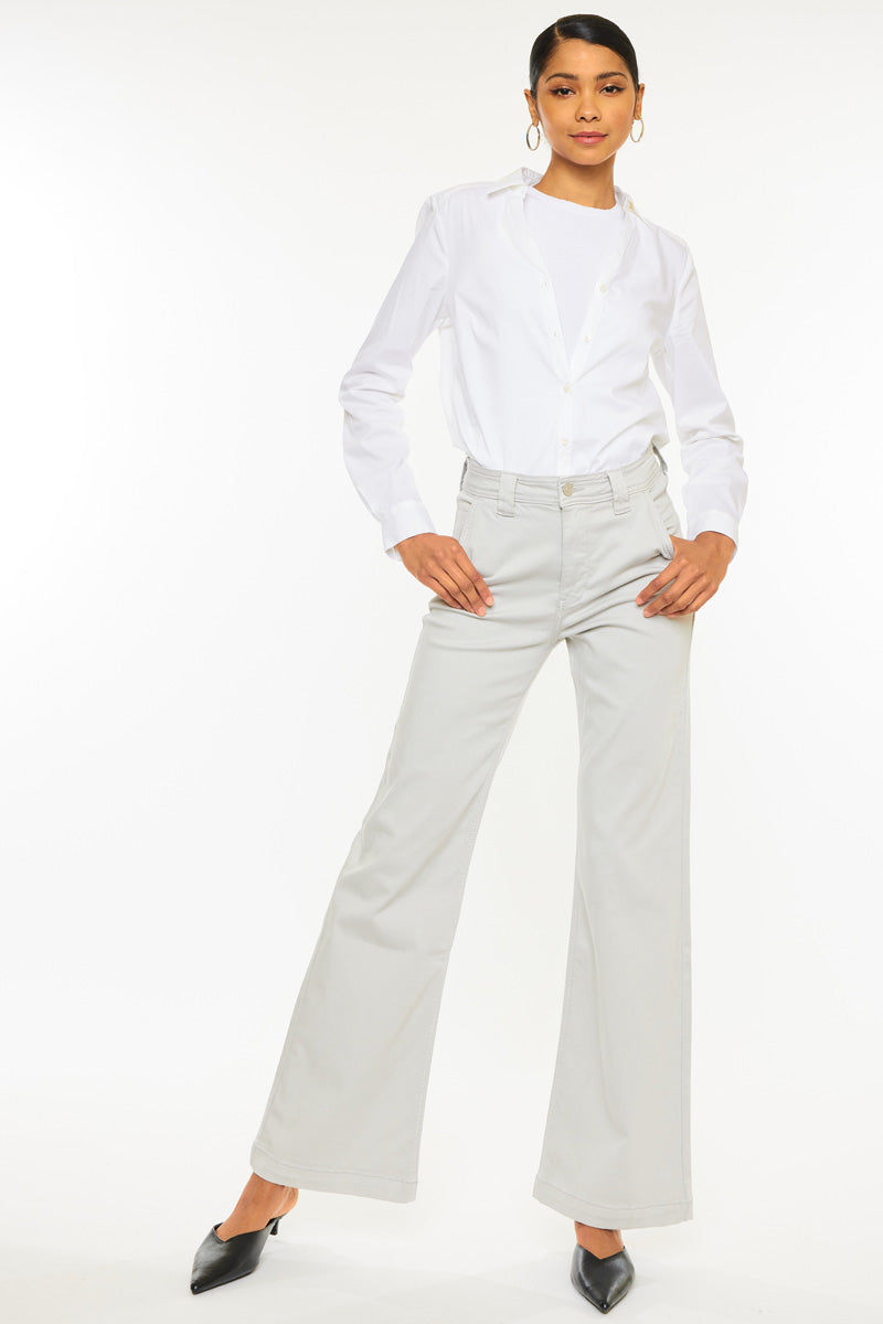 Women's High Rise Holly Flare Jeans - Pearl Grey - view 3