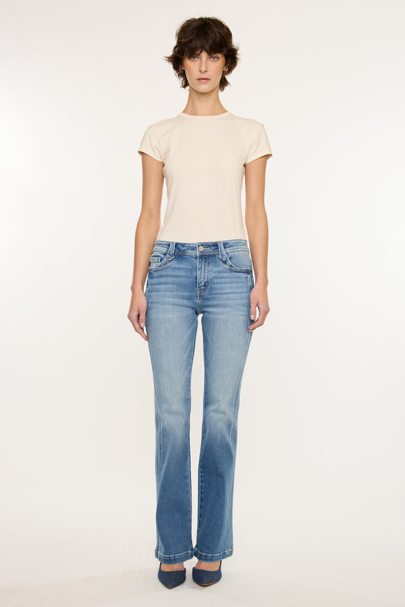 Women's Mid Rise Bootcut Jeans - Medium Dark - view 6