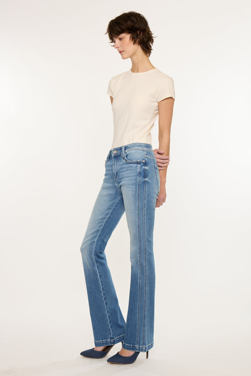 Women's Mid Rise Bootcut Jeans - Medium Dark - view 3