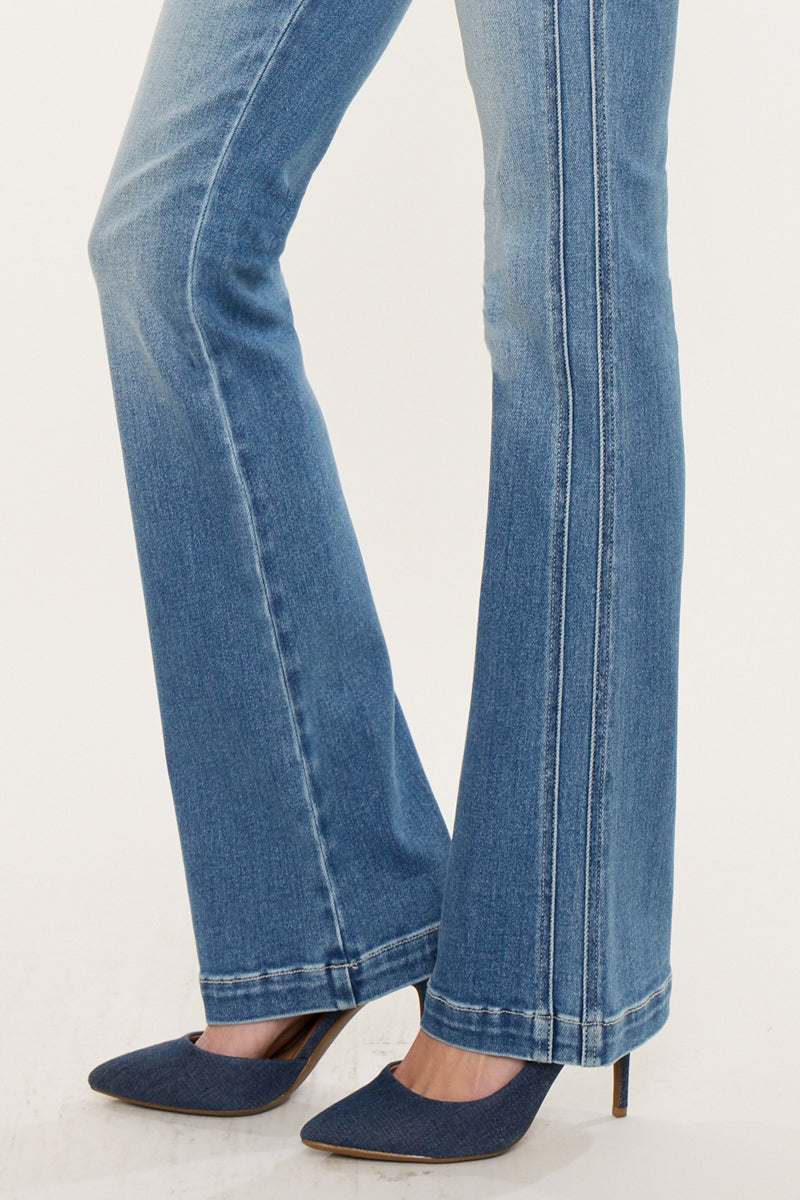 Women's Mid Rise Bootcut Jeans - Medium Dark - view 5