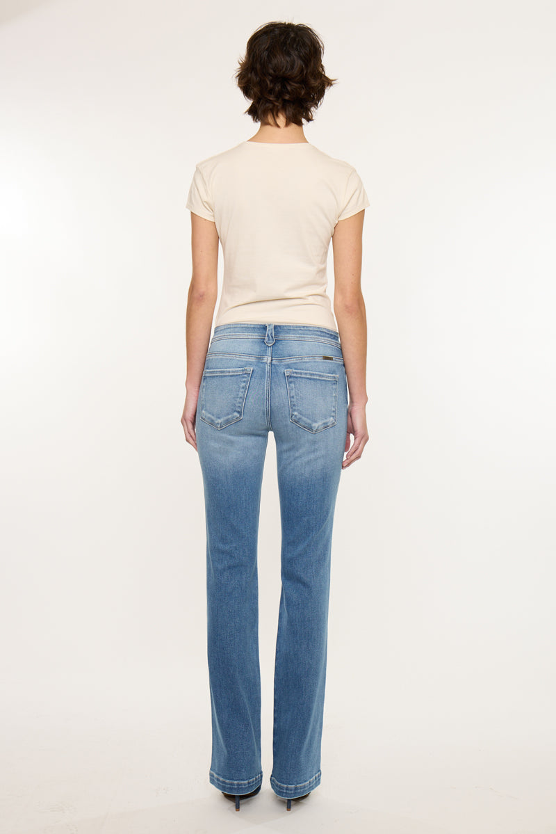 Women's Mid Rise Bootcut Jeans - Medium Dark - view 7