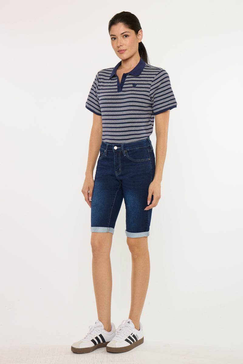 Women's Mid Rise Bermuda Denim Shorts - view 5
