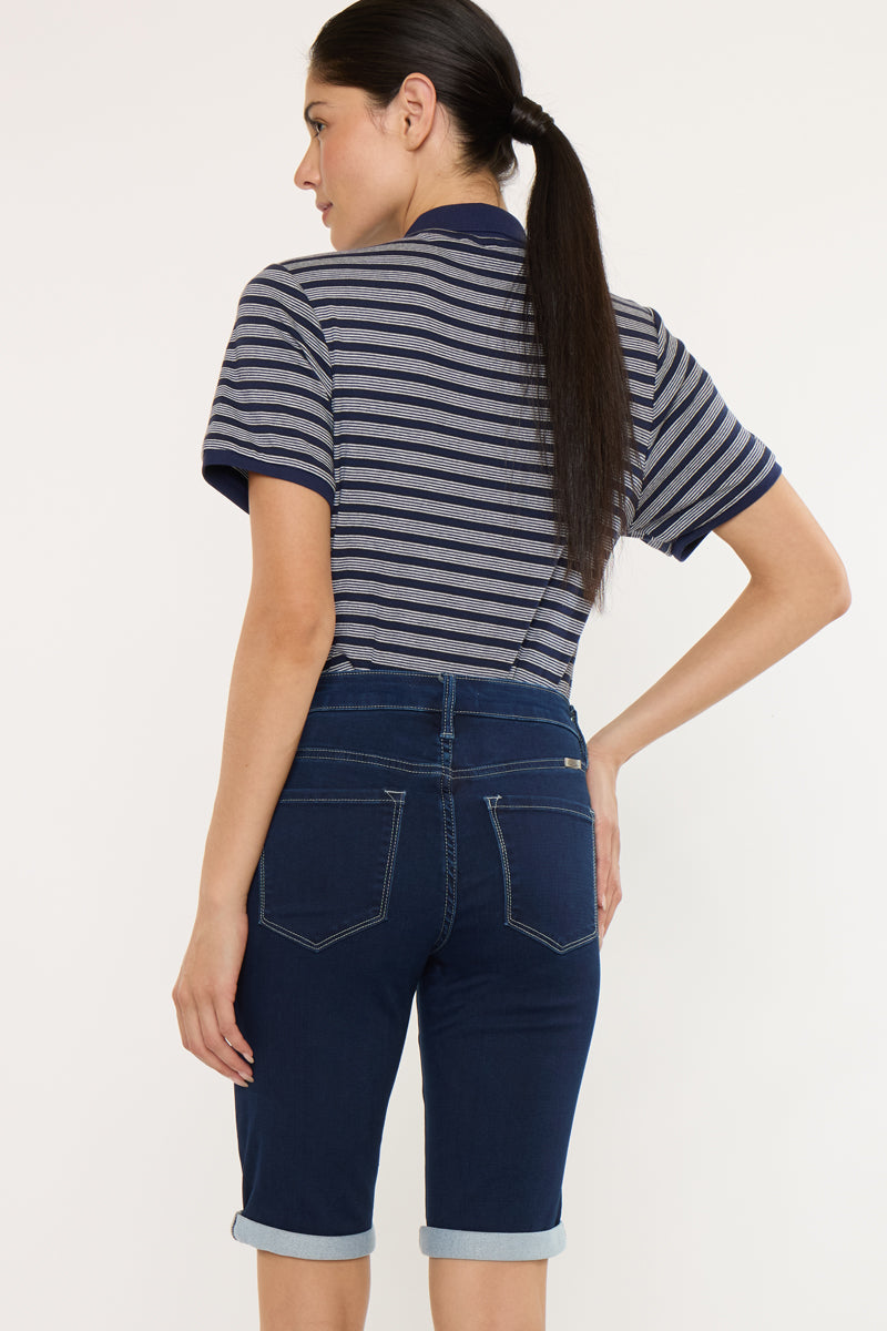 Women's Mid Rise Bermuda Denim Shorts - view 2