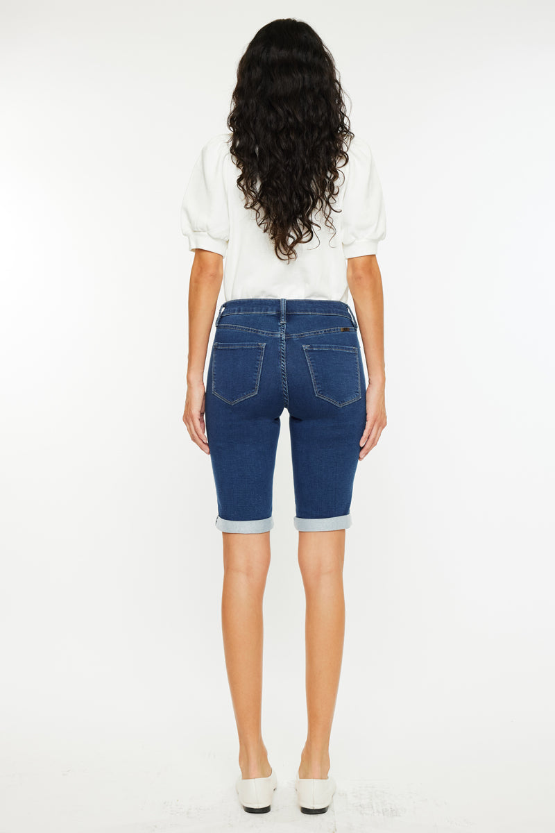 Women's Mid Rise Bermuda Denim Shorts - view 14