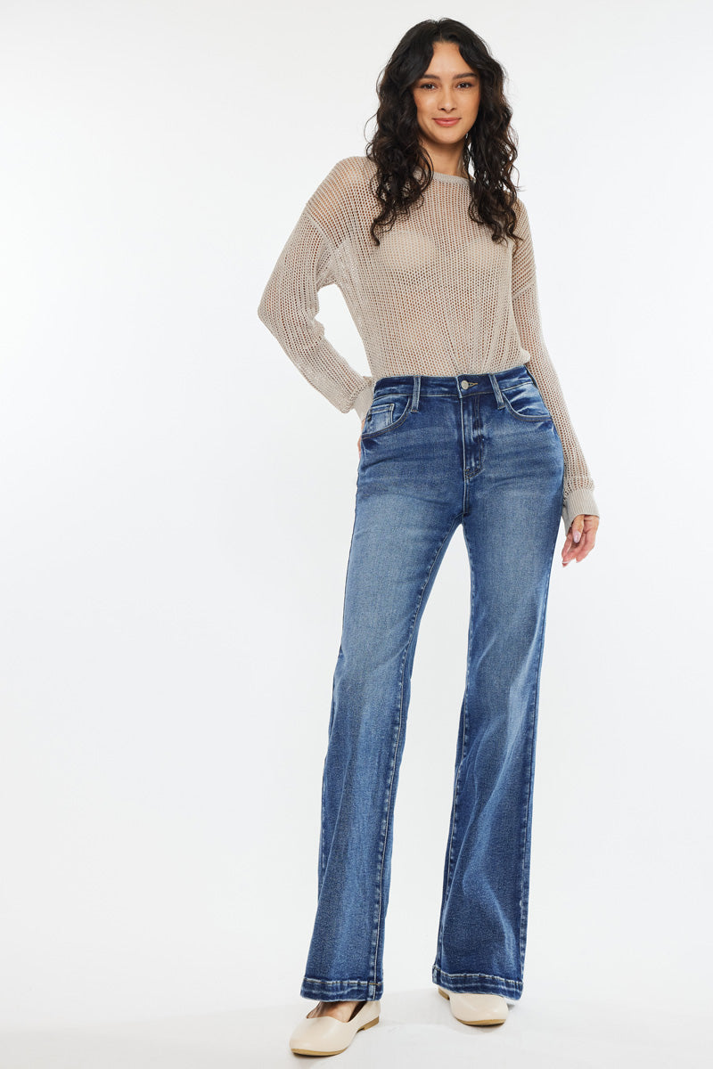 Women's High Rise Wide Flare Jeans - view 20