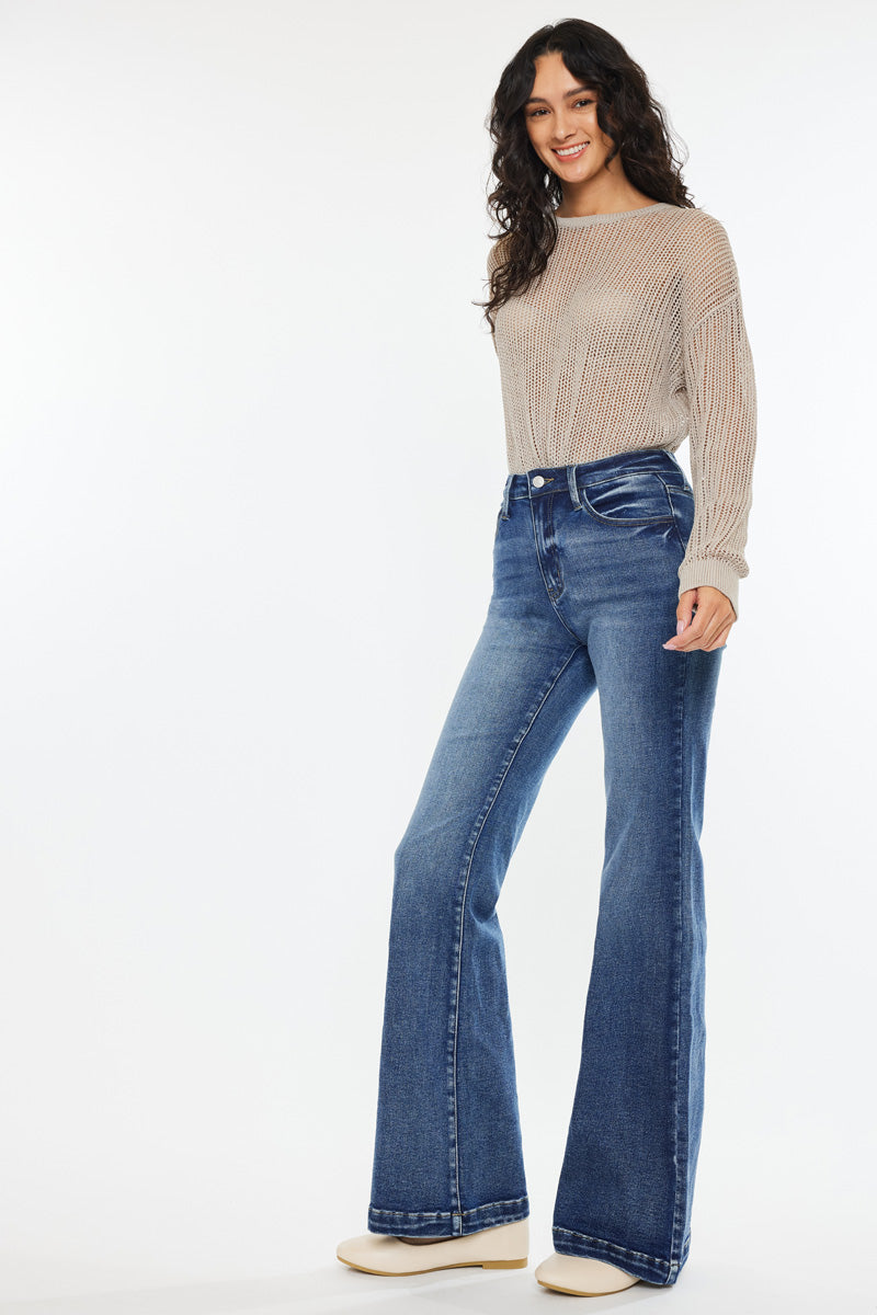 Women's High Rise Wide Flare Jeans - view 22