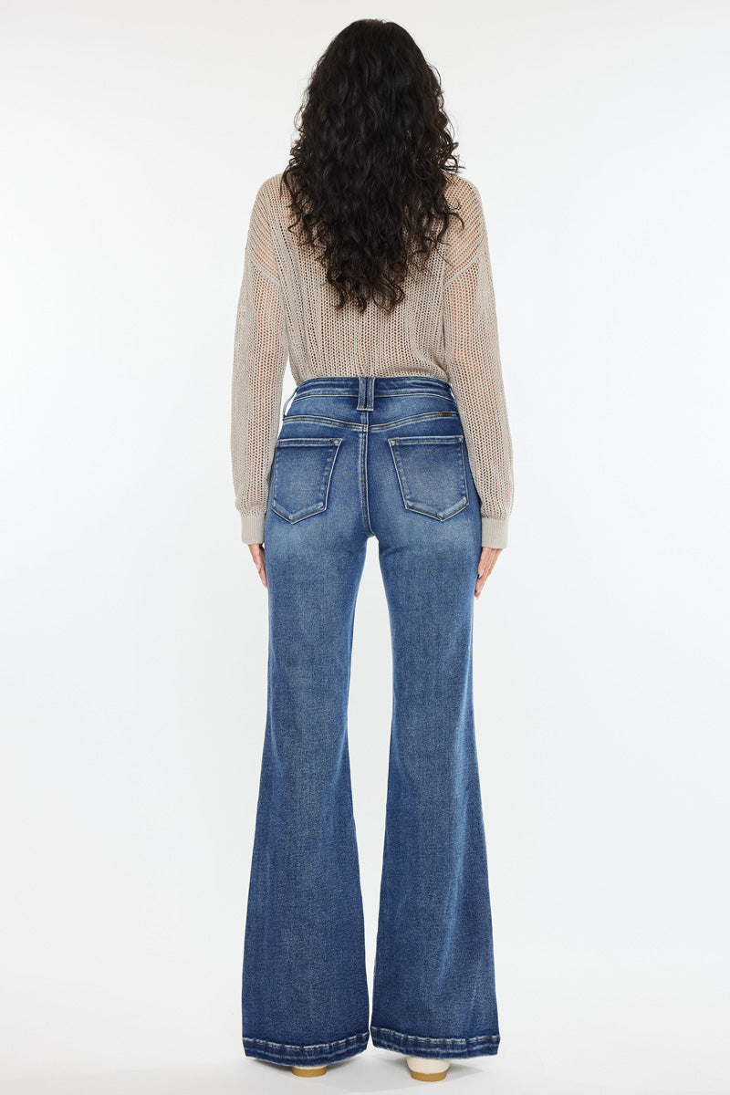 Women's High Rise Wide Flare Jeans - view 15