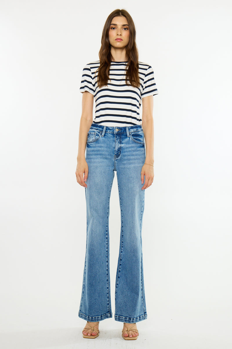 Women's High Rise Wide Flare Jeans - view 5