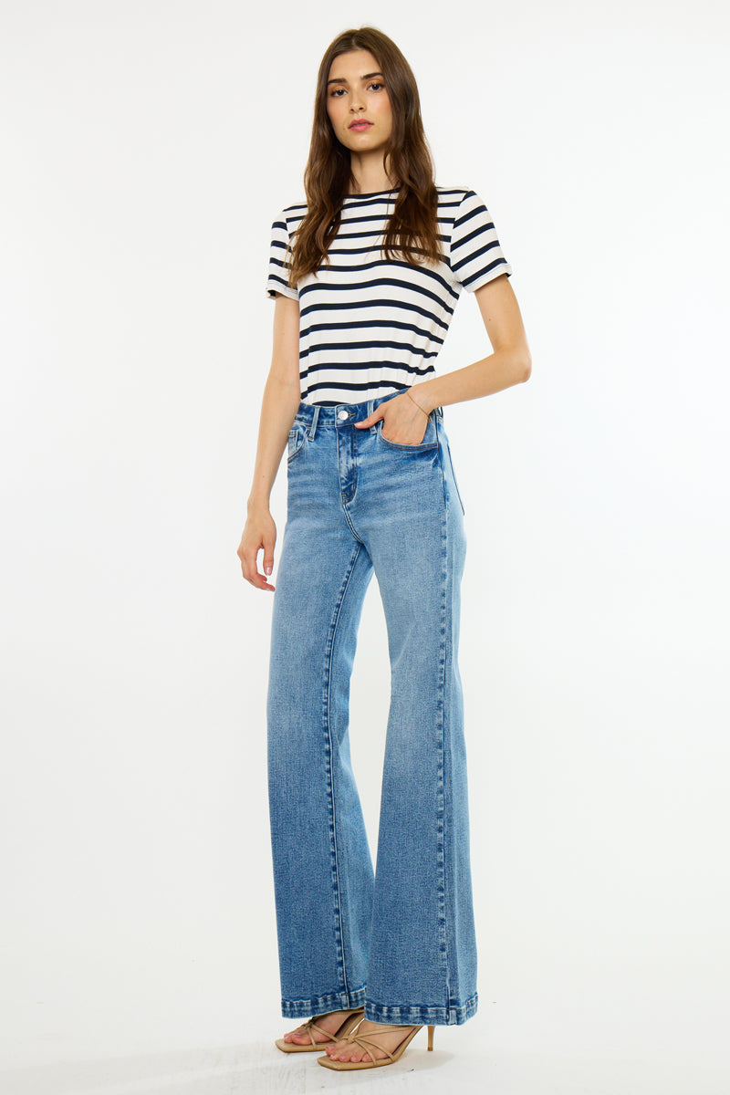 Women's High Rise Wide Flare Jeans - view 3