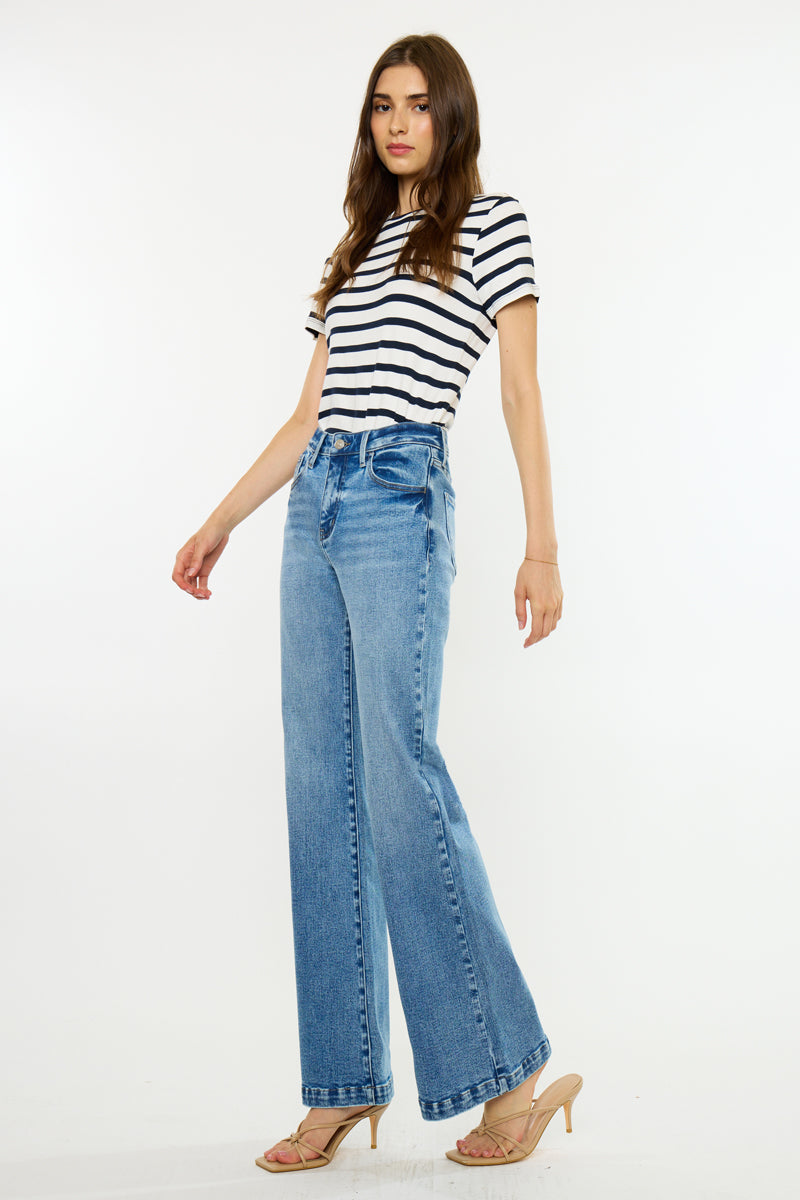 Women's High Rise Wide Flare Jeans - view 4