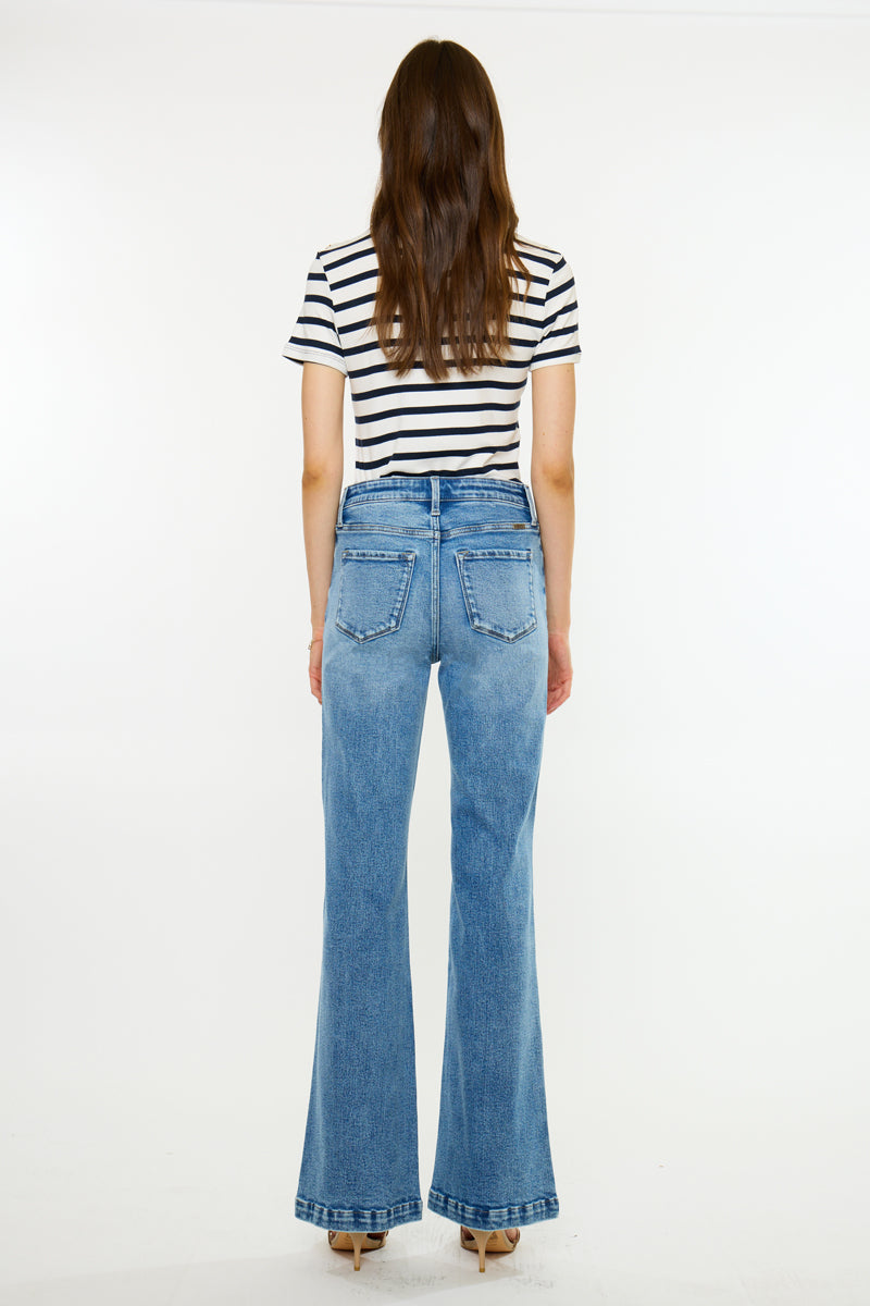 Women's High Rise Wide Flare Jeans - view 6