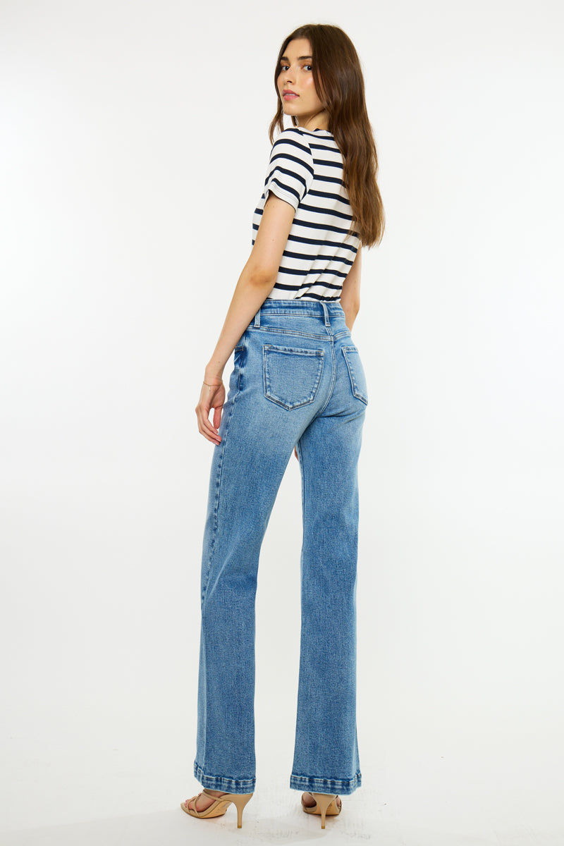 Women's High Rise Wide Flare Jeans - view 2