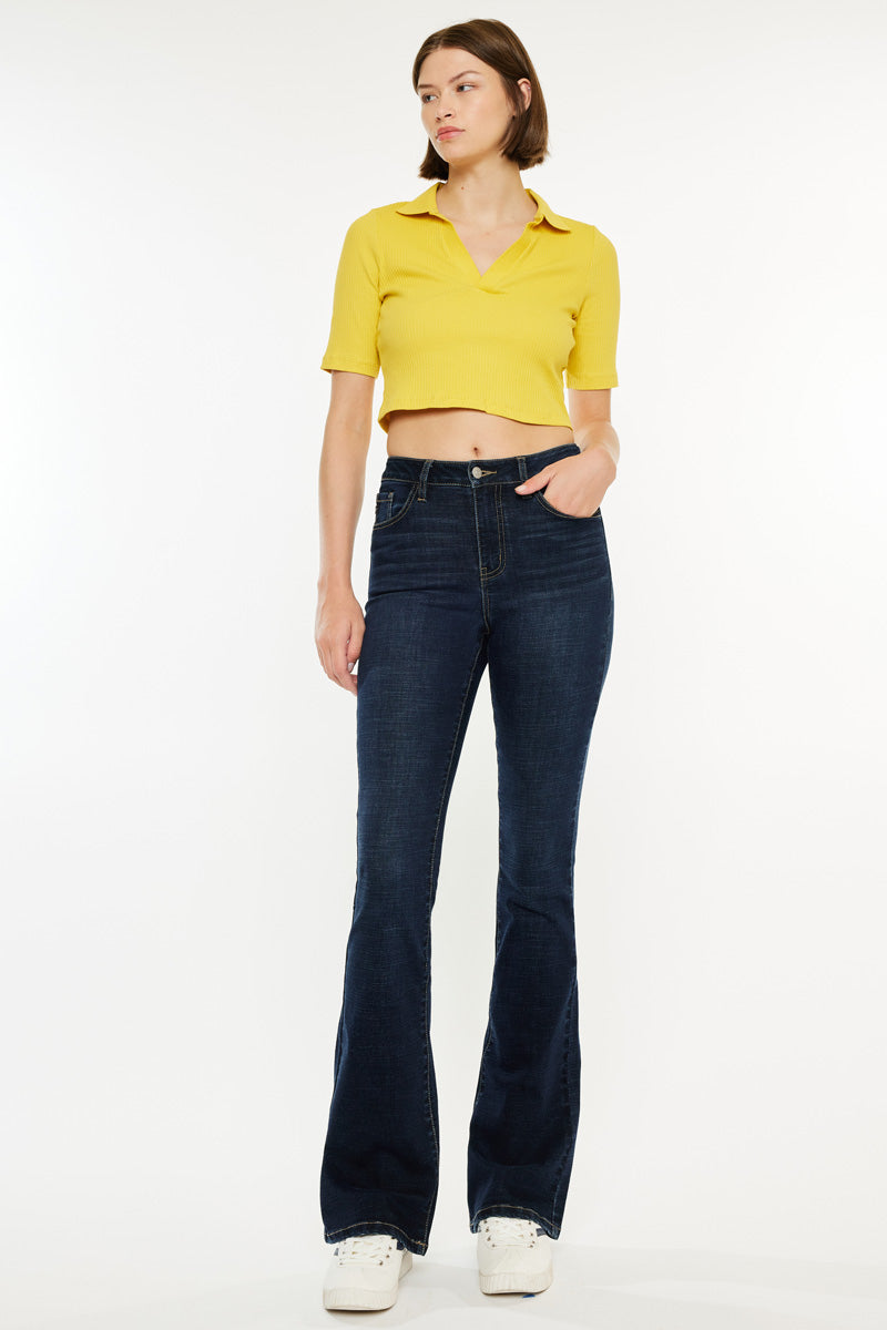 Women's High Rise Bootcut Jeans - Dark Wash - Dark Wash - view 3