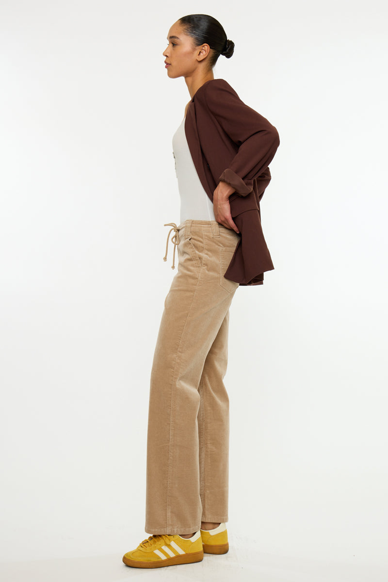 Women's Low Rise Loose Straight Jeans - Tan - view 6