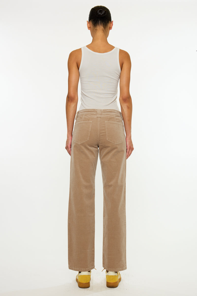 Women's Low Rise Loose Straight Jeans - Tan - view 12