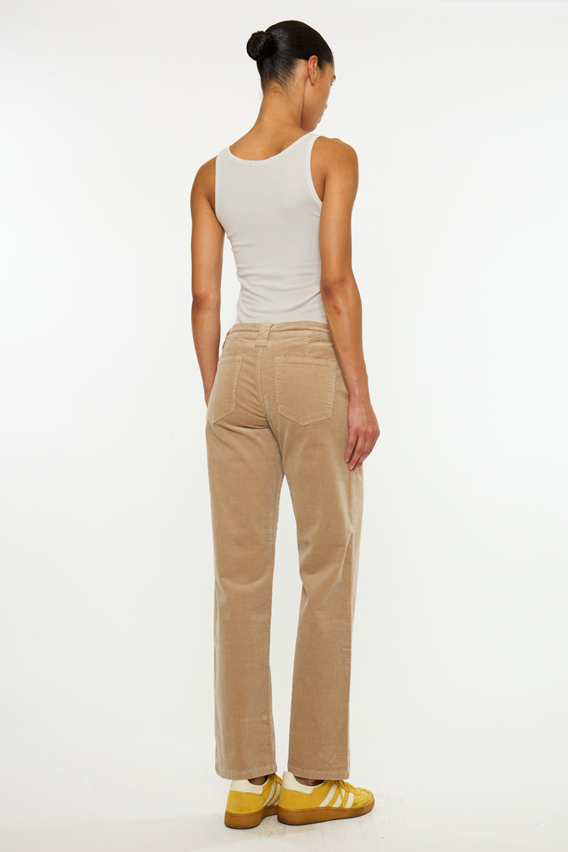 Women's Low Rise Loose Straight Jeans - Tan - view 2