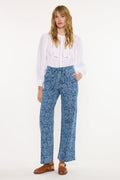 Women's High Rise Wide Leg Jeans - Medium Wash - Medium Wash (Style 118)