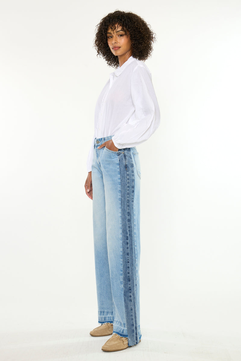 Women's High Rise Wide Leg Jeans - Medium Wash - Medium Wash - view 4