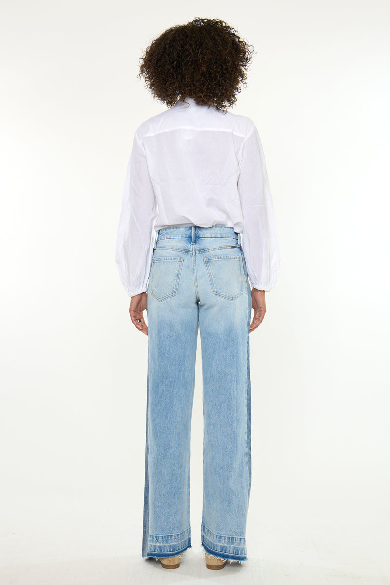 Women's High Rise Wide Leg Jeans - Medium Wash - Medium Wash - view 7