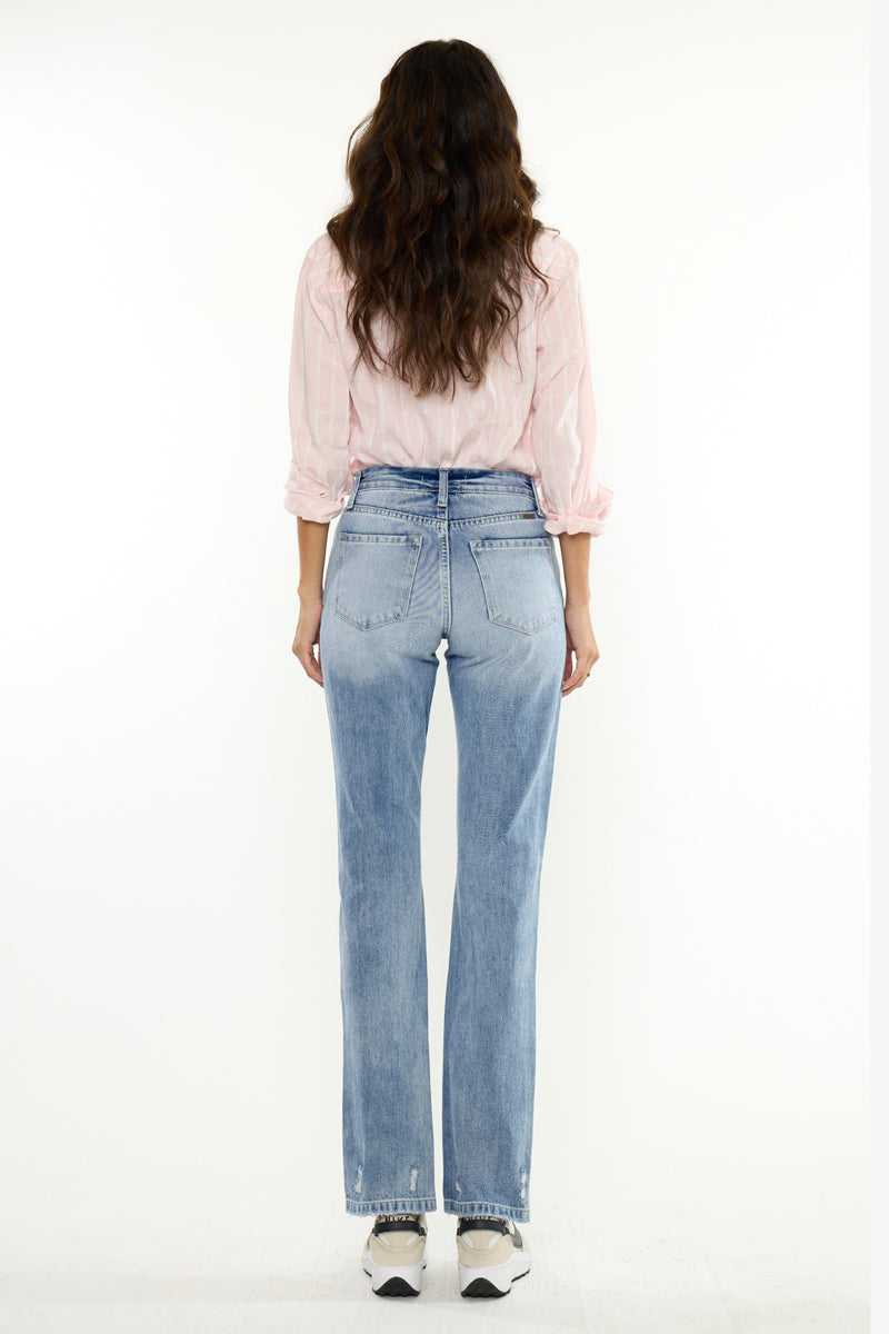 Women's High Rise Slim Straight Jeans - view 6