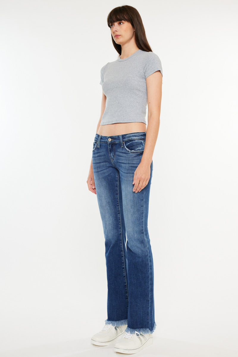 Women's Low Rise Baby Bootcut Jeans - Medium Wash - view 4
