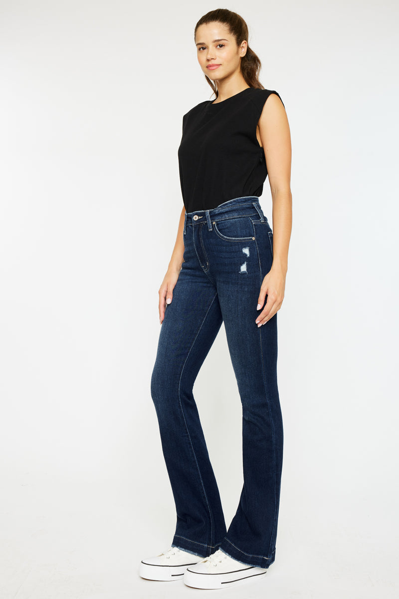 Women's High Rise Bootcut Jeans - Dark Wash - view 5