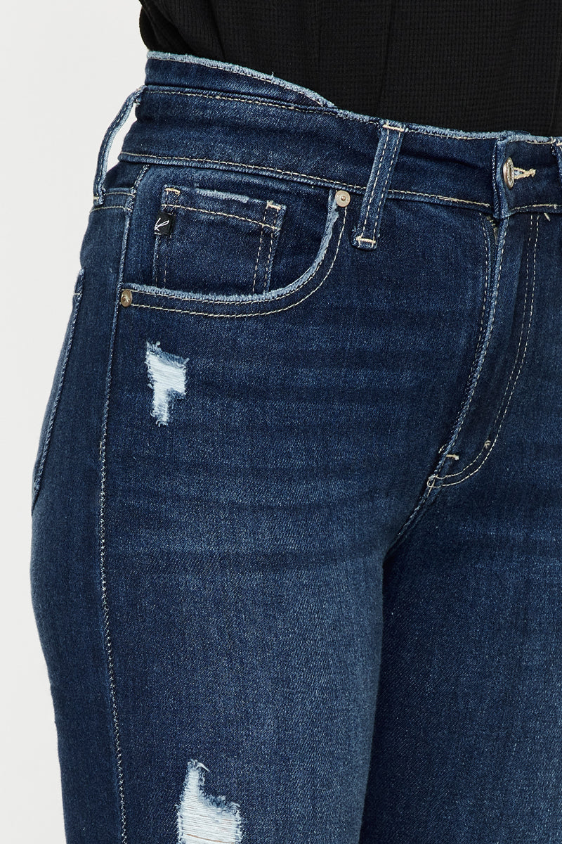 Women's High Rise Bootcut Jeans - Dark Wash - view 6