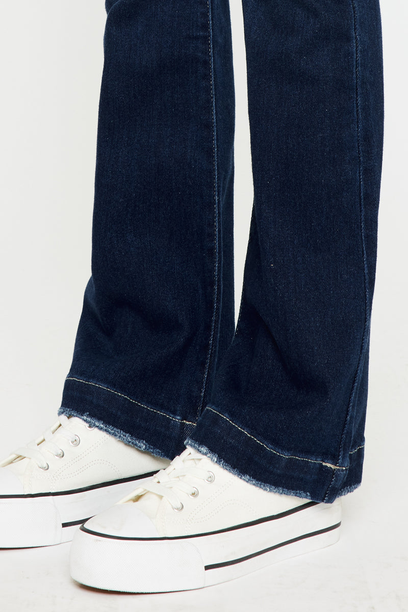 Women's High Rise Bootcut Jeans - Dark Wash - view 8